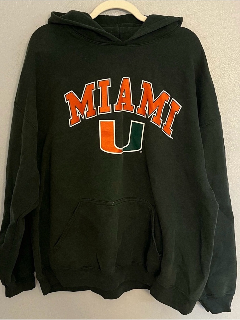 Miami Hurricanes Pullover Hoodie Gray NCAA College Sweatshirt Unisex Small